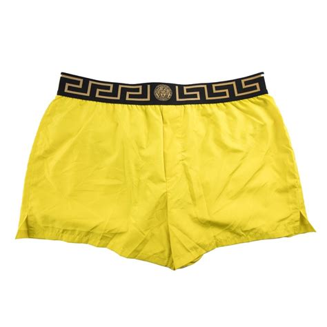 versace swim shorts size 3 zwart|versace swim shorts yellow.